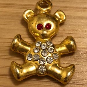 Gold plated bear charm